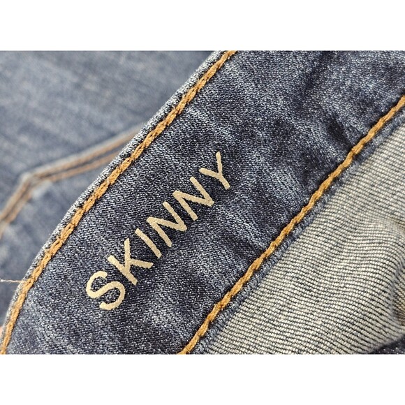 ALK Women's 8 ANA A New Approach Mid Rise Slim Dark Denim Blue Jeans Pants EUC - Picture 5 of 8